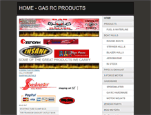 Tablet Screenshot of gasrcproducts.com